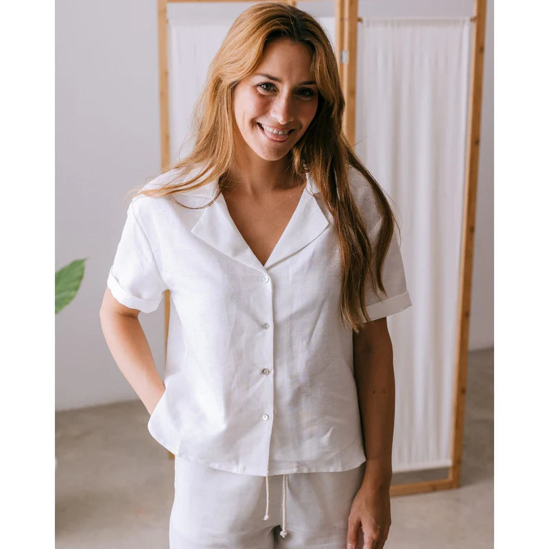 Camisas de lino mujer sale