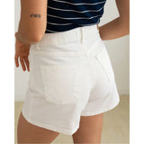 White Twill Shorts