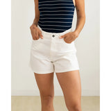 White Twill Shorts