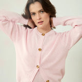 Conjunto tricot rosa