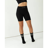 Conjunto Glow Negro • Biker • Top cruzado