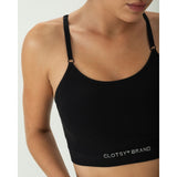 Conjunto Glow Negro • Biker • Top cruzado