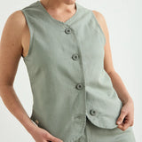 Olga Green Vest