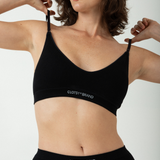 Conjunto Negro: Bralette Clásico + Braguita Clásica