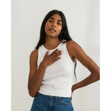 Tank Top Flor Blanco