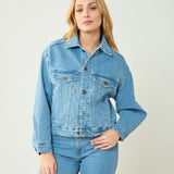 Cazadora Denim Claro