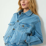 Cazadora Denim Claro