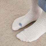 Ribbed Cream Sock