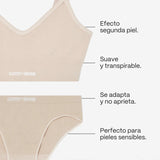 Conjunto Arena: Bralette Sublime + Braguita Clásica