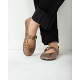 Pack Elegancia - Vestido Maxine Lunares y Bailarinas Fivela Doradas