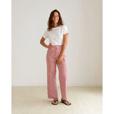 Pantalón Vichy Burdeos