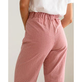 Pantalón Vichy Burdeos