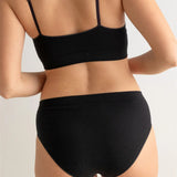 Conjunto Negro: Bralette Clásico + Braguita Clásica