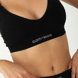 Conjunto Negro: Bralette Clásico + Braguita Clásica