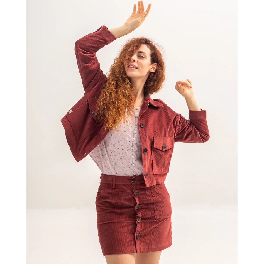 Romina Burgundy Skirt 