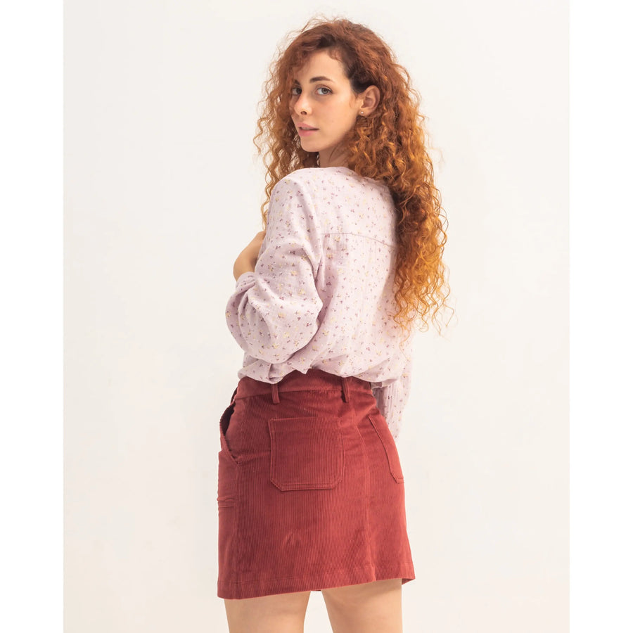 Romina Burgundy Skirt 