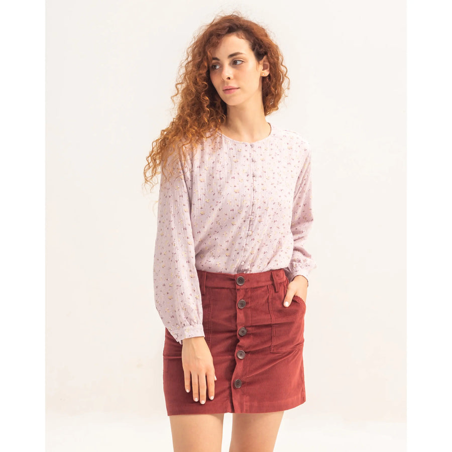 Romina Burgundy Skirt 