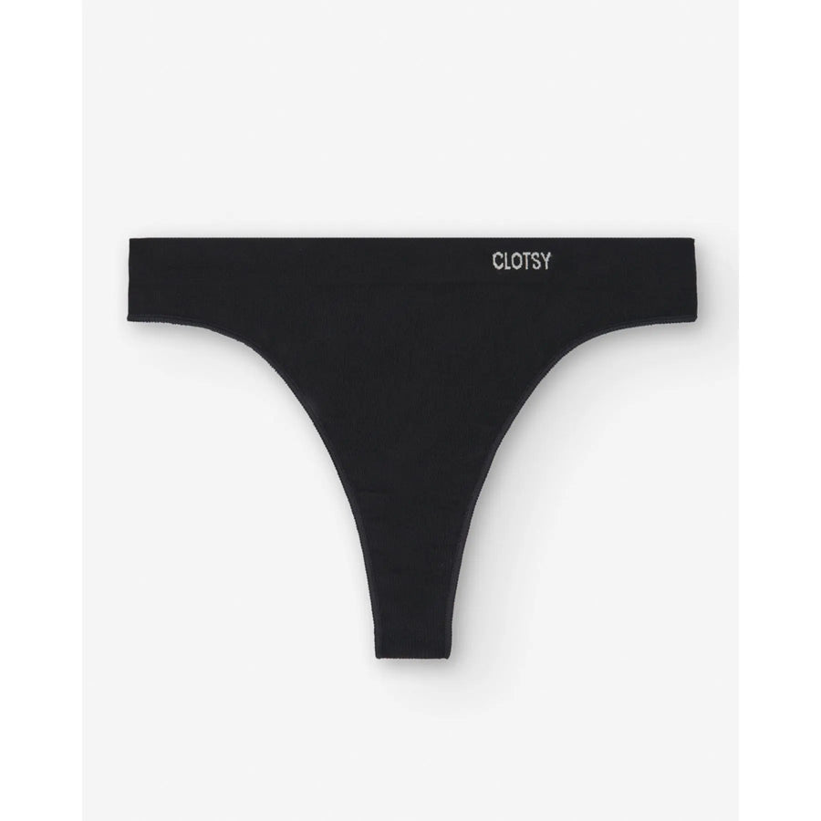 Sustainable Black Thong Panty】Underwear • Clotsy – CLOTSY BRAND