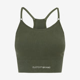 Khaki Cross Over Top