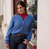 Strickjacke Antonietta Blau