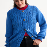 Strickjacke Antonietta Blau