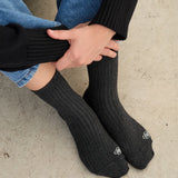 Grey Ribbed Sock
