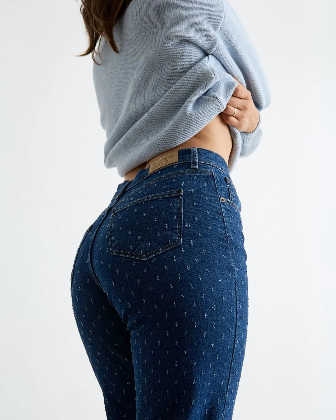 Jeans Nuria Punteado