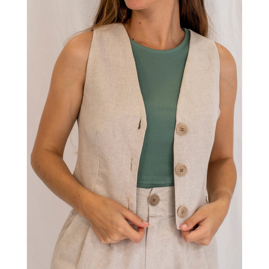 Chaleco Cefalú Beige