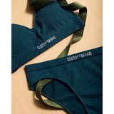 Pack Piel Sana - Bralette y Braguita Clásica Azul