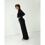 Pack Descanso - Pijama Negro y Braguita Coquette Negra