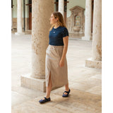 Falda Larga Beige