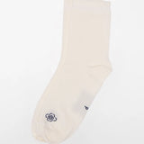 Ribbed Cream Sock