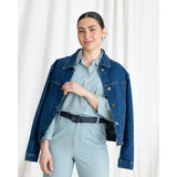 Camisa Vichy Aguamarina
