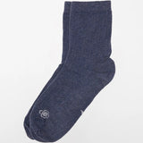 Ribbed Blue Sock