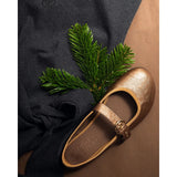 Pack Elegancia - Vestido Maxine Lunares y Bailarinas Fivela Doradas