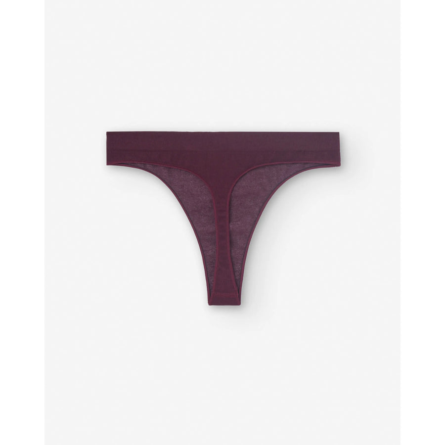 Burgundy Thong Panties