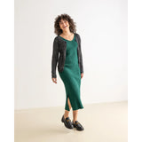 Doppelte schwarze Strickjacke