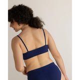 Marineblaues Bralette 