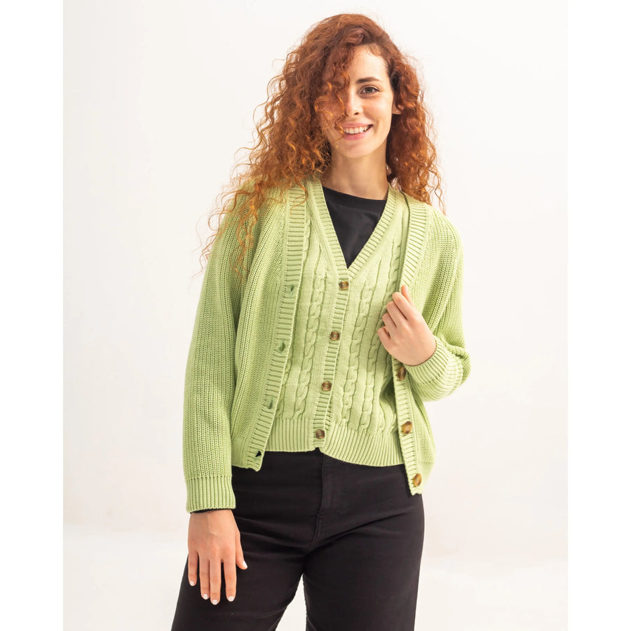 Cardigan Marta Verde lima