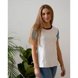 T-shirt basic grenat • femme