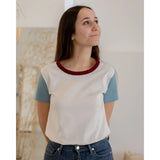 T-shirt basic grenat • femme
