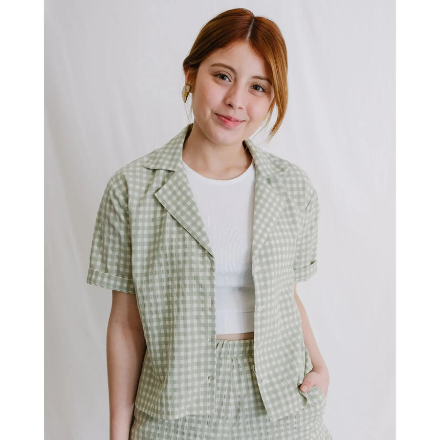 Camisa Xàbia Vichy Verde