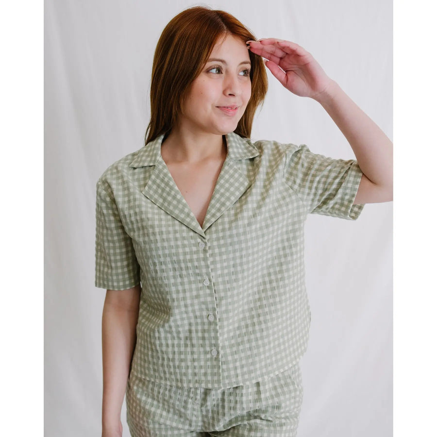 Camisa Xàbia Vichy Verde